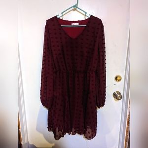 Burgundy Dress